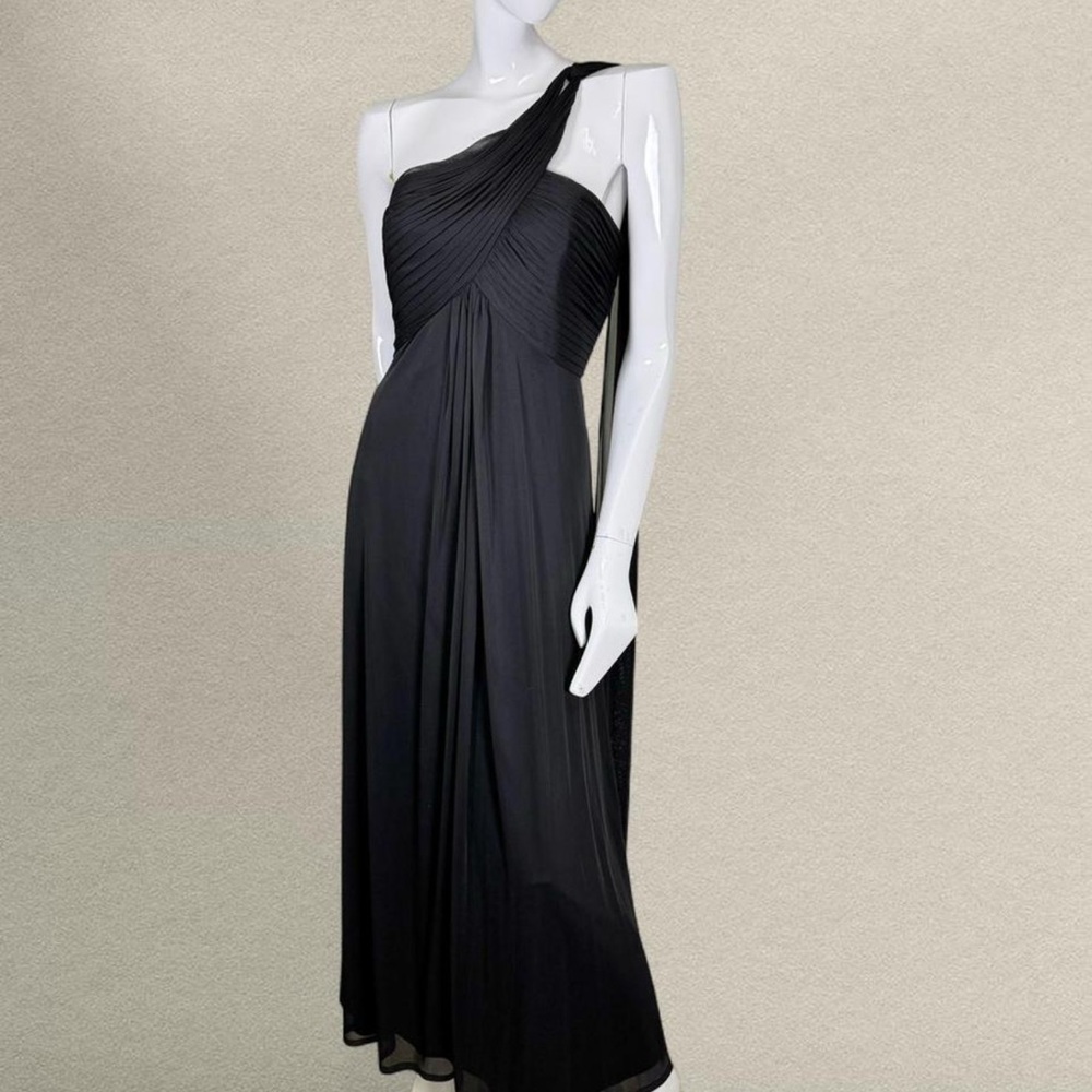 Alex Evenings‎ One-Shoulder Black Dress